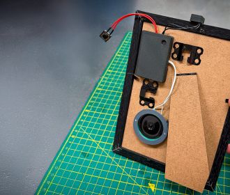 Bastelsaal: Sprechender Bilderrahmen DIY – Babys erste Worte als Geschenk verewigen